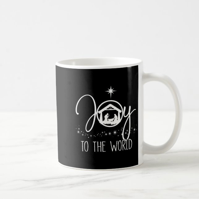 Joy To The World Jesus Christian Nativity Scence C Kaffemugg (Höger)