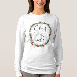 Joy to the World jul Long Sleased T-shirt