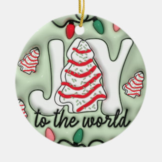 "Joy to the World Ornament" Julgransprydnad Keramik