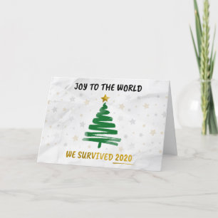 Joy to the World Överlevt 2020-Personligen Helgkort