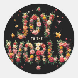 JOY to the World Stickers Runt Klistermärke