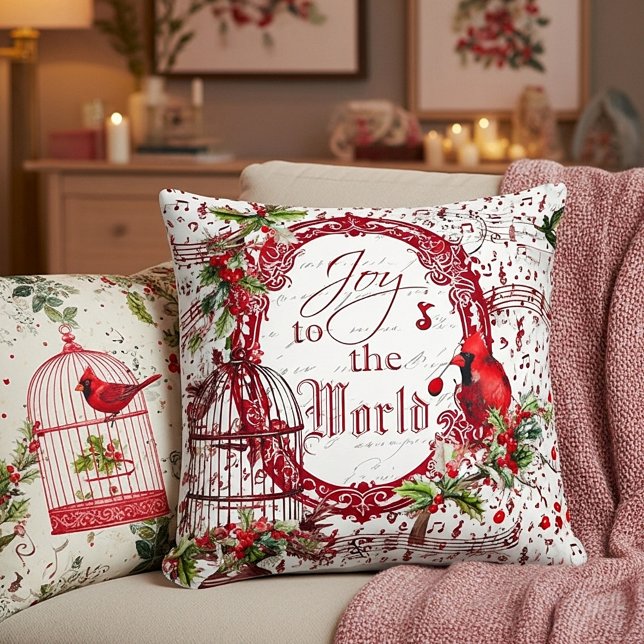 Joy to the world throw pillow kudde (Skapare uppladdad)