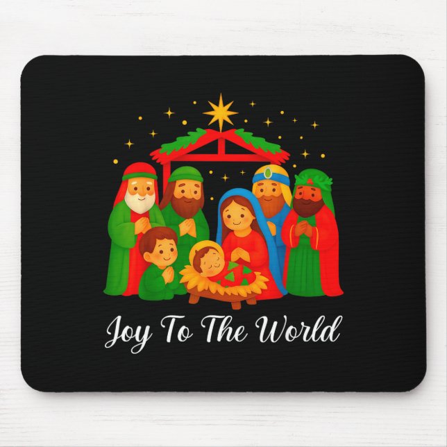 Joy To The World Ugly Christmas Sweater Xmas Squad Musmatta (Framsidan)