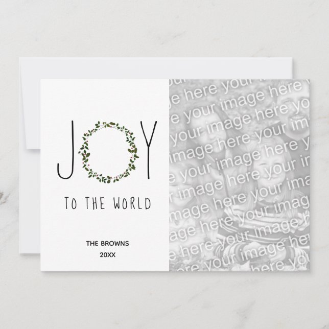 Joy to the World Wandeans Photo jul Julkort (Framsida)