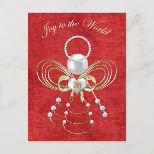 Joy to World - Angel of Joy - Red Helg Vykort
