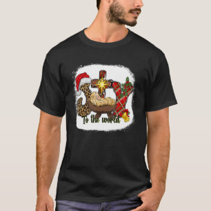 Joy to World Baby Jesus in the Manger Christma T Shirt