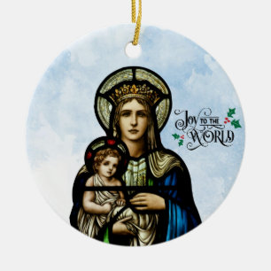 Joy to World Ceramic Ornament