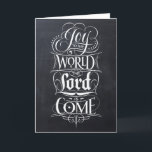 Joy to World Chalkboard Calligraphy Religion Helgkort<br><div class="desc">Varje gång jag sjungor i jul sång, är ... "Joy to the World.."-delen alltid så mycket roligtar. Det kommer ut i fullt styrka och med... Joy. Det var inspirationen till denna fantastiska biet i kalligrafisk grafik genom att professionell skrev konstnären Ivan Angelic. Så modernt, så modernt och ja, inspirerande. Se...</div>