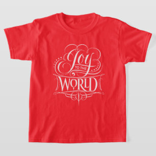 Joy to World - Christian Jul Calligraphy T Shirt