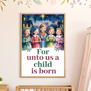 Joy to World Christian Nursery Wall Art print Poster