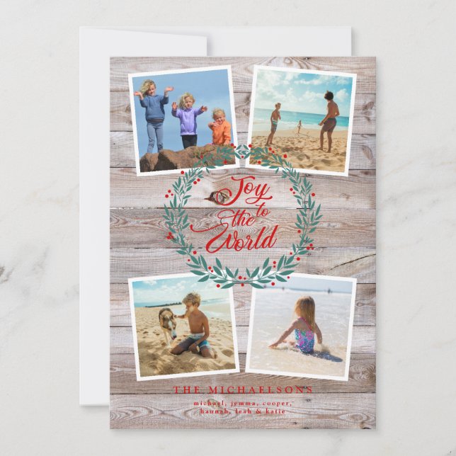 JOY TO WORLD CHRISTMAS Photo Collage (Framsida)