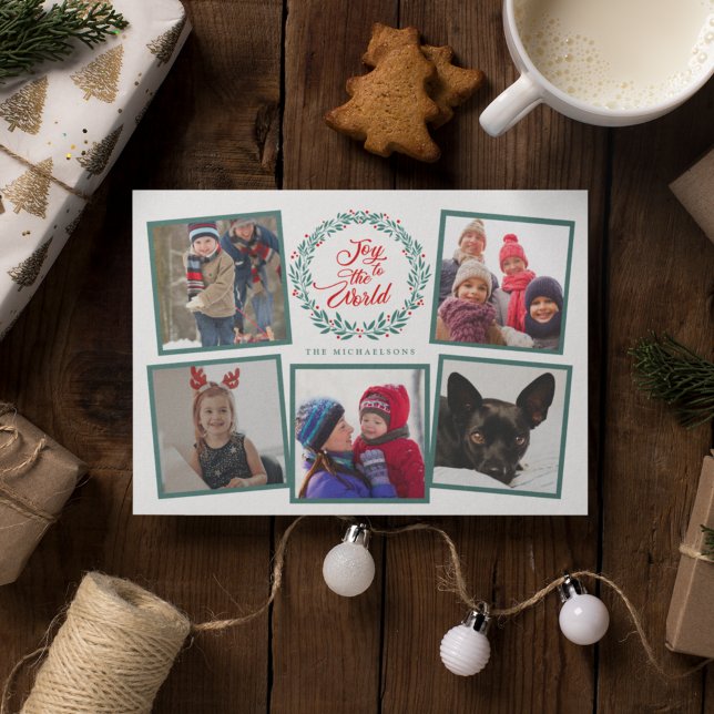 JOY TO WORLD CHRISTMAS Photo Collage (Skapare uppladdad)