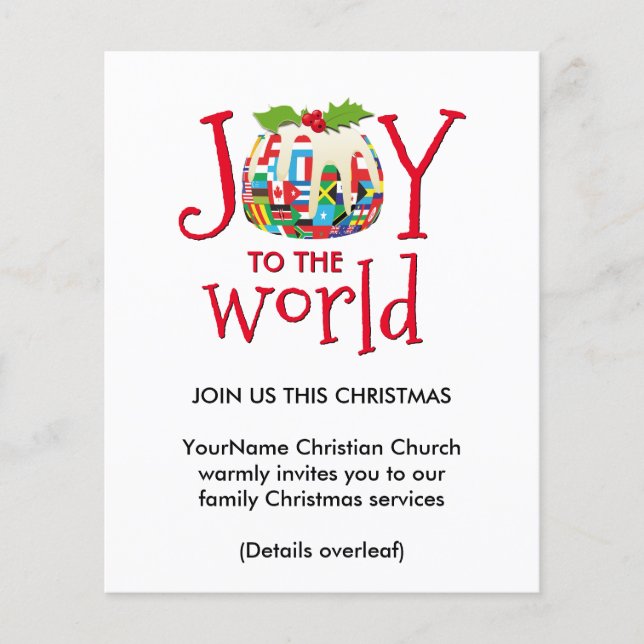 Joy to World Church-julinbjudan (Framsida)