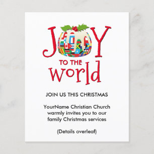 Joy to World Church-julinbjudan