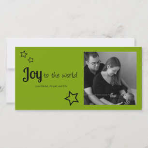 Joy to World - Enkelt Modern Helgdag Jul Julkort