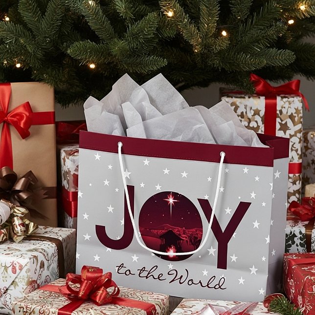 Joy to World Entivity Large Gift Bag (Skapare uppladdad)