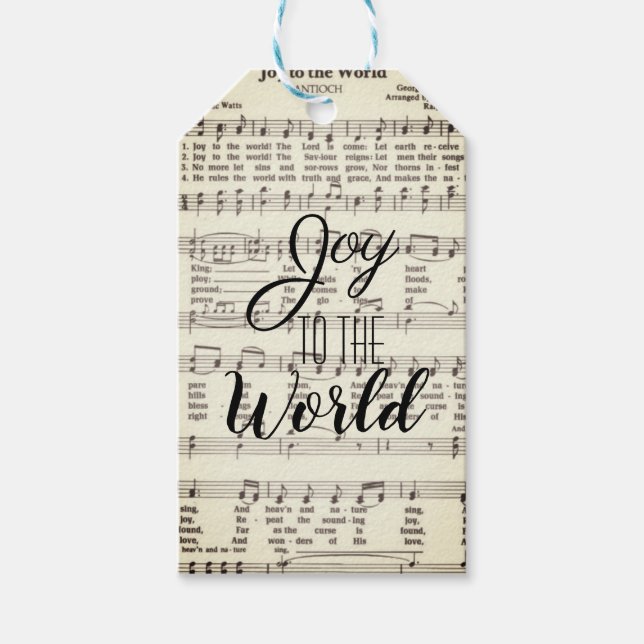 Joy to World Gift Märkres Presentetikett (Framsidan)