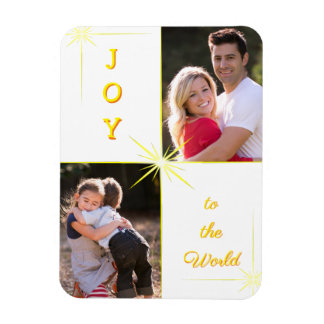 Joy to World God Jul Photo Magnet