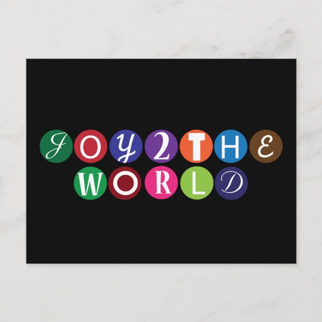 Joy to World Helg Vykort (Framsida)
