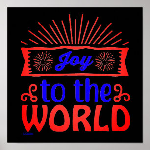 JOY TO WORLD inspirational and motivational Poster