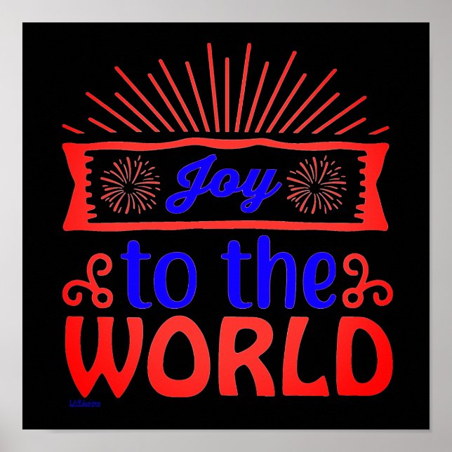 JOY TO WORLD inspirational and motivational Poster (Framsidan)