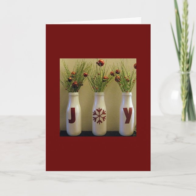 JOY TO WORLD/JOY TO "you" CHRISTMAS CARD Helgkort (Framsida)