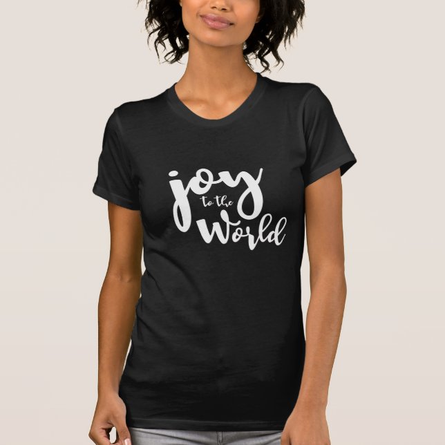 "Joy to World" jul T Shirt (Framsida)