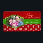 Joy to World - Juletiketter Fraktsedel<br><div class="desc">Kooletiketter - fotoartiga fotoexpressalternativ</div>