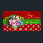 Joy to World - Juletiketter Fraktsedel<br><div class="desc">Kooletiketter - fotoartiga fotoexpressalternativ</div>