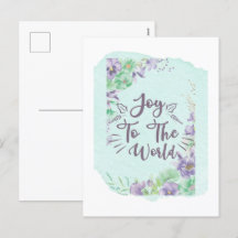 Joy to World Postcard