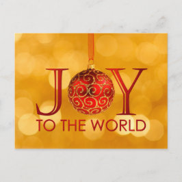 Joy to World Postcard Helg Vykort