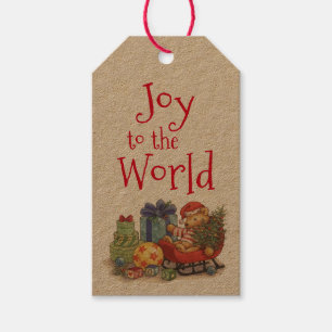 Joy to World Presentetikett