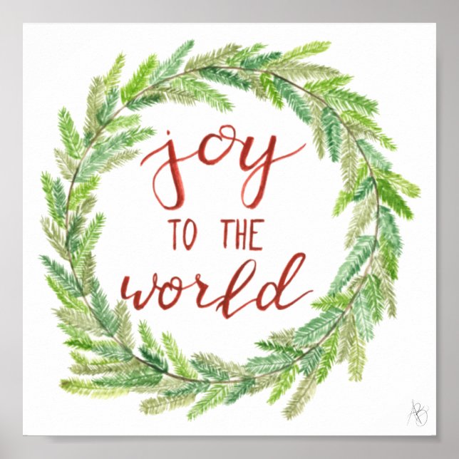 Joy to World Print Poster (Framsidan)
