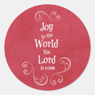 Joy to World Runt Klistermärke