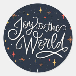 Joy to World Runt Klistermärke