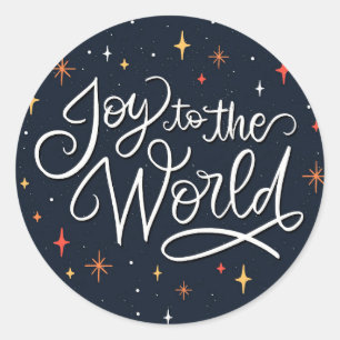 Joy to World Runt Klistermärke