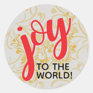 Joy to World Sticker Runt Klistermärke