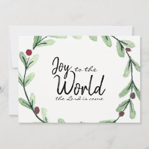 Joy to World Wandeand Photo jul Card Julkort