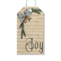 Joy to World with Bow and Klockor Gift Märkre