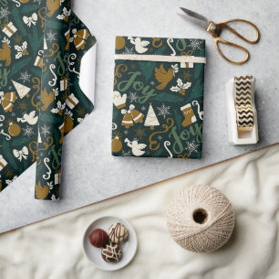 Joy to World - Wrapping Papper Roll Presentpapper
