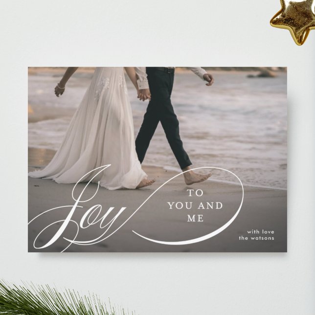 Joy to You and Me Helgdag Photo Card Julkort (Skapare uppladdad)