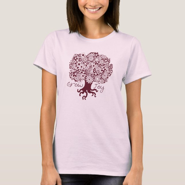 Joy träd tee shirt (Framsida)