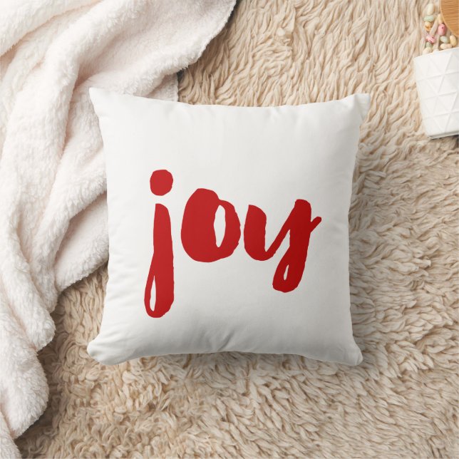 Joy trendig red font kudde (Filt)