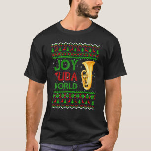 Joy Tuba World Music Julafton Ugly Tuba jul T Shirt