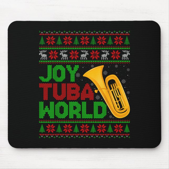 Joy Tuba World Music Lover Xmas Tuba Ugly Christma Musmatta (Framsidan)