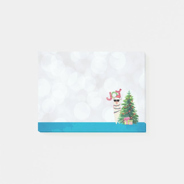 Joy Typography | Jul Llama Post-it Block (Framsida)