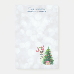 Joy Typography Jul Llama Post-it Block