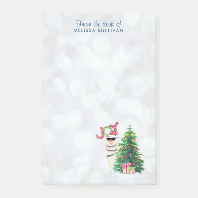 Joy Typography | Jul Llama Post-it Block (Framsida)