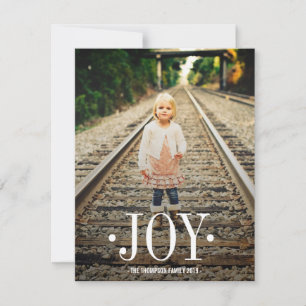 JOY Typography Julafton jul-fotopatkort Julkort