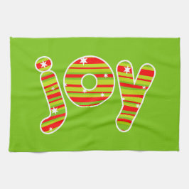 JOY vid jul, Red & Grönt Rand Kökshandduk